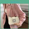 Chic Street Style Pu Leather Crossbody Bag 2024 New Small Shoulder Bag With Magnetic Closure