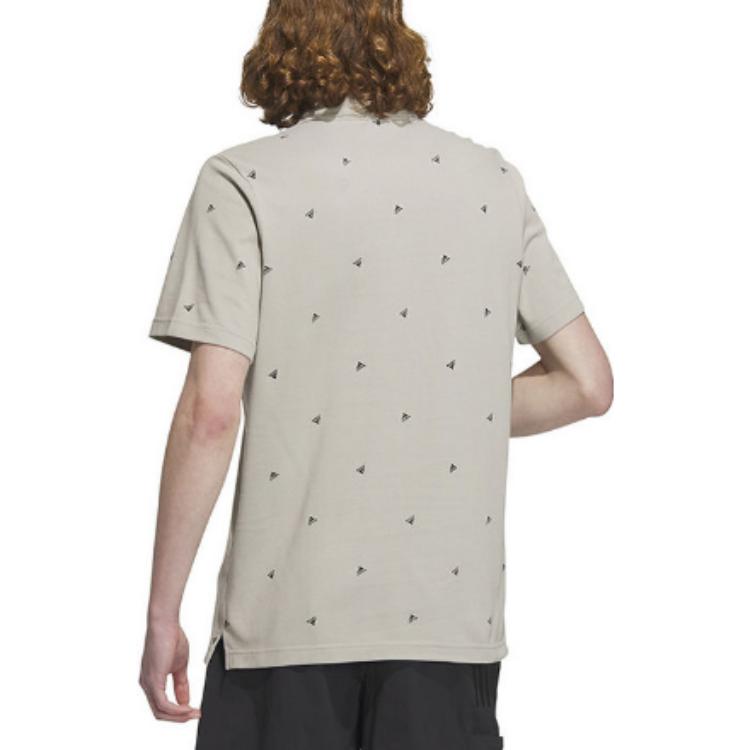 adidas Polo Shirts Men's Gray Polo Collar Moderate Straight Fit IA8153