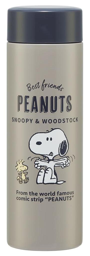Skater Stainless Steel Snoopy PEANUT STYL4 Ultra-Lightweight Mug, 350ml, Badge,