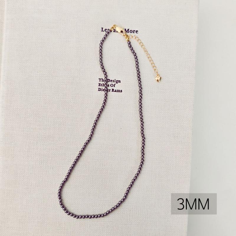 French round Shijia pearl necklace New Internet celebrity necklace Sweater chain Literary retro fashion necklace