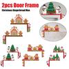 Home Decor Creative Christmas Gingerbread Man Wooden Door Frame Decor Gifts Door Frame Ornament Home Decoration Ornaments