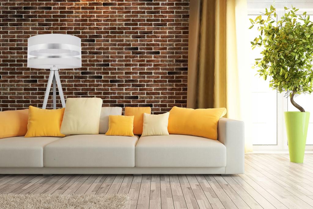 MODERN TRIPOD FLOOR LAMP CHROME LED LAMPSHADE