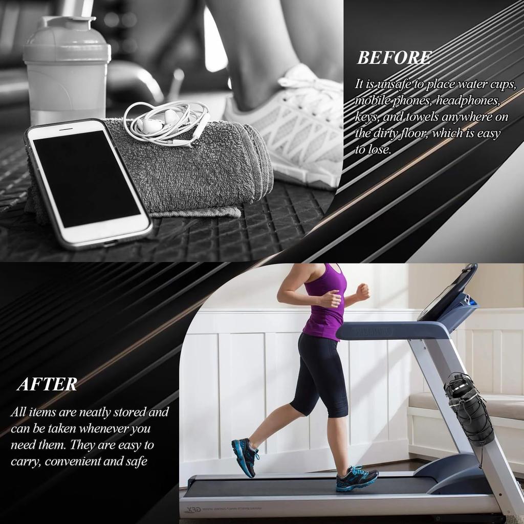 Magnetisk Gymväska Stor Kapacitet Magnetisk Bärväska Med Fick för Telefon Bärbar Fitness Vattenflaska Pouch Tillbehörsorganisatör