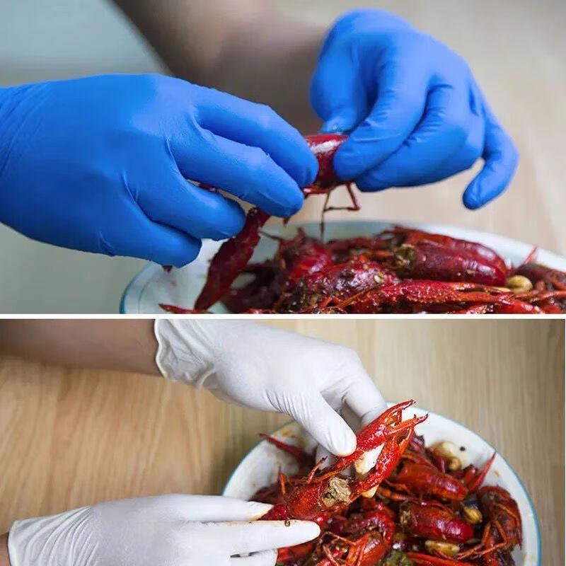 COKRSUPE Disposable Food Grade Latex Gloves