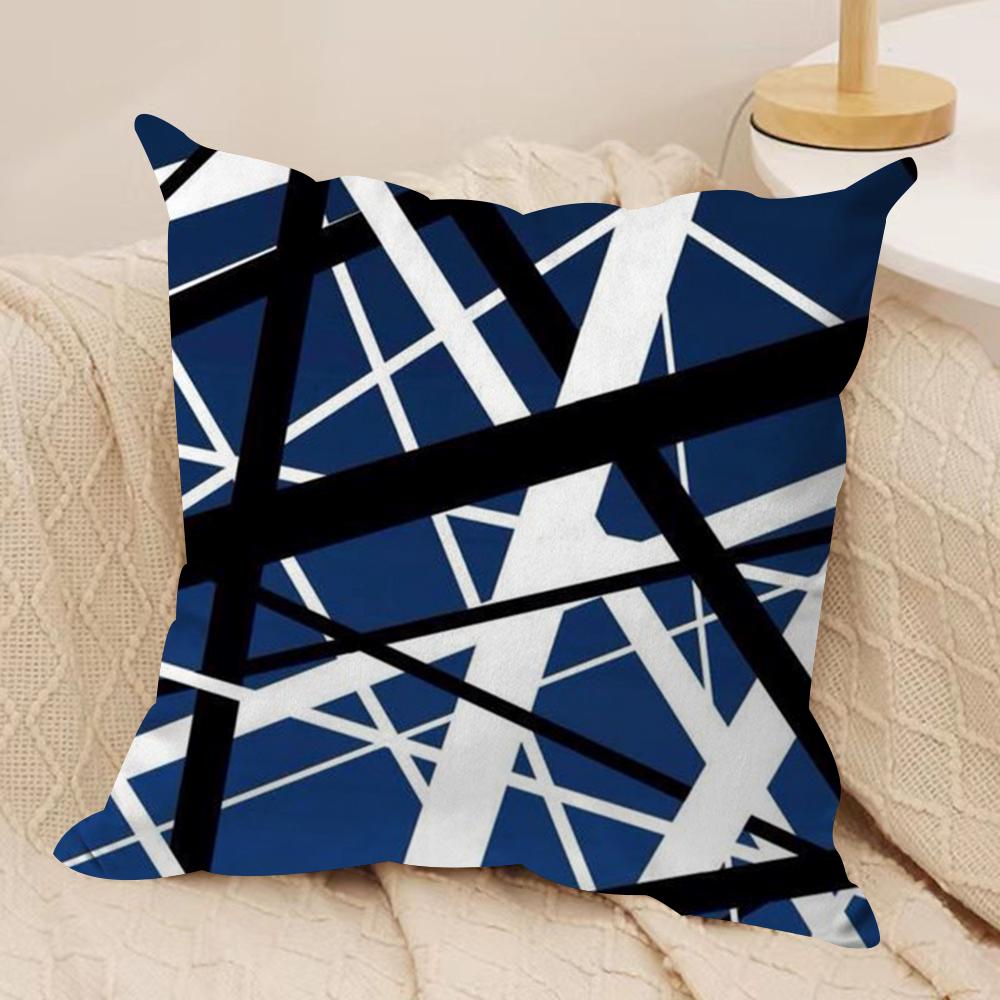 

Van H-Halen Cushion Cover Silky Short Plush Double-Sided Printed Pillow Case for Sofa All Seasons Home Decor Gift 30cmx30cm