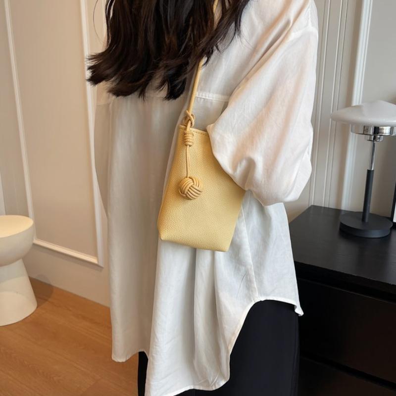 Women Leather Small Crossbody Bag Candy Color Designer Cell Phone Bag Lightweight Fashion Shoulder Bag Ladies Travel Purse