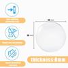 6Pcs Clear Silicone Door Stopper Wall Protector Self-Adhesive Door Handle Bumper Guard Noise Dampening Anti-Collision Mute Pad for Home Kitchen Office