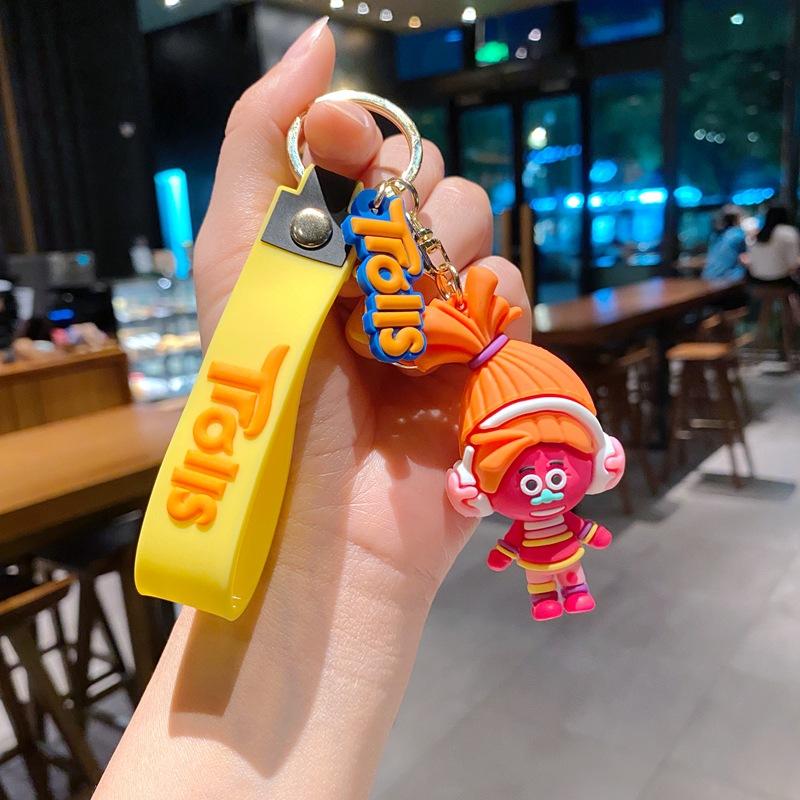 Creative Cartoon Rainbow Horse Unicorn Keychain Female Cute Ins Key Chain Student Schoolbag Pendant Small Gift