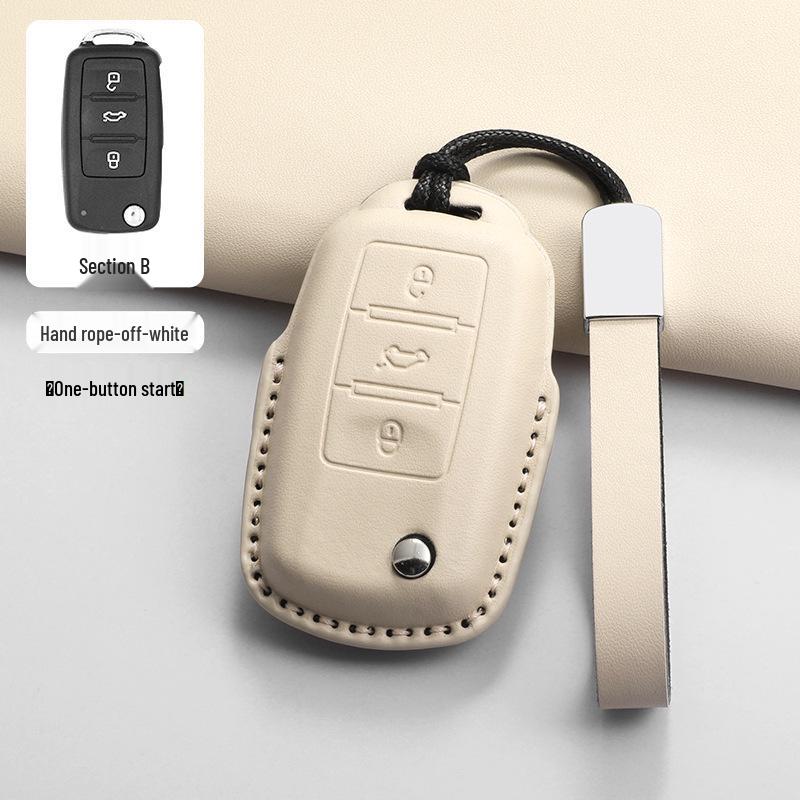 Volkswagen Key Case for Sagitar, Bora, Magotan, Golf, T-Roc, Tiguan, Passat, Lavida – Men's Black.