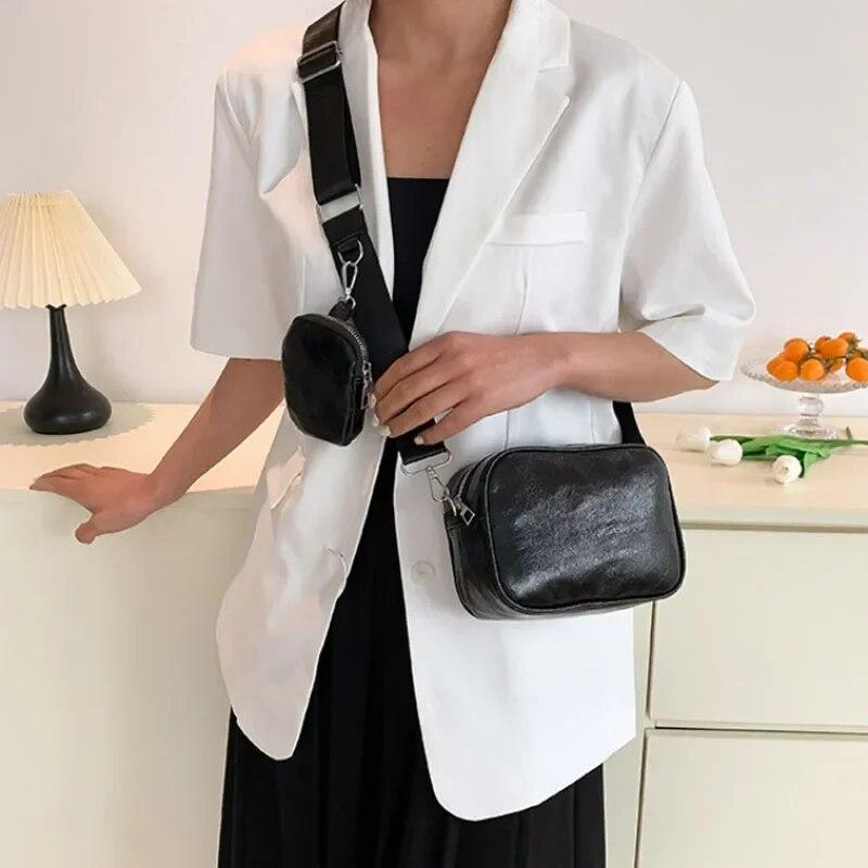 Retro Sequin Shoulder Bag New Women's Fashion Simple Messenger Tote Bag Square Bag Luxury Designer Handbag