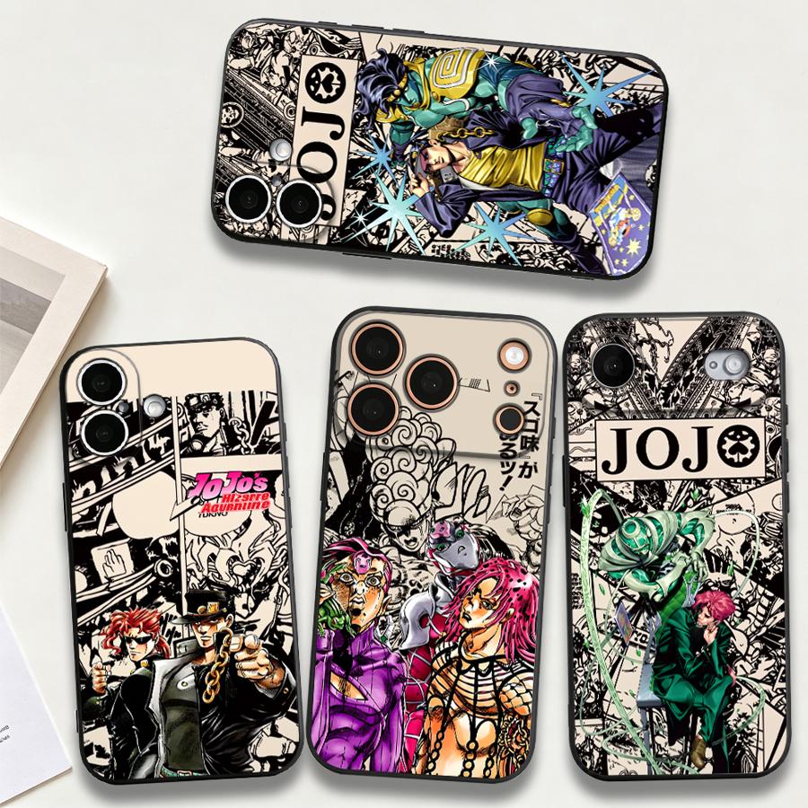 Anime JoJo Adventures Case for Apple iPhone 17 18 Pro Max 12 14 Air 18 XS XR 16 17e 16e 13 Mini 7 8 11 15 Plus Phone Cover