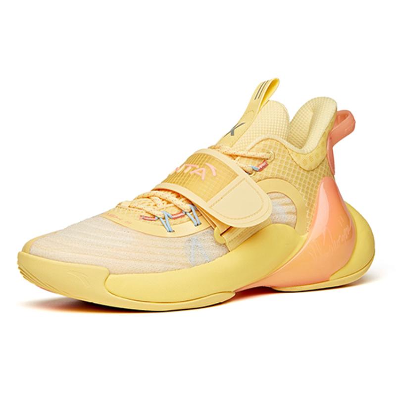 Anta Water Flower 3 Durable Breathable Low-Top Basketball Shoes Light Yellow Sneakers 112121604S-5
