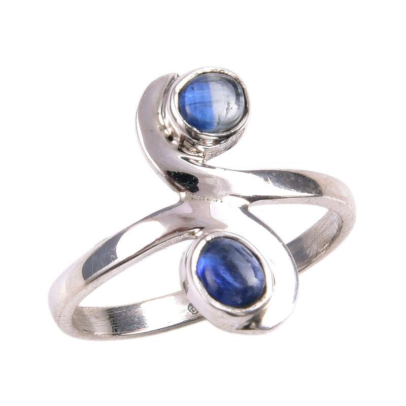 Natural Kyanite Gemstone 925 Solid Sterling Silver Jewelry Ring Size 5.5 Z7k15