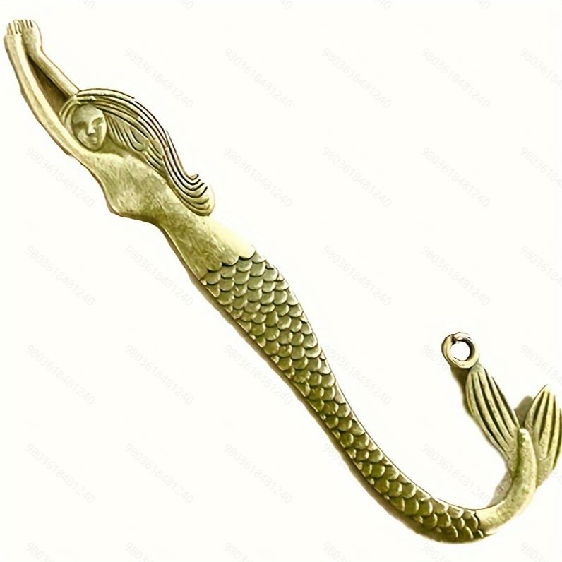

1pc Ocean Elegant Mermaid Metal Pendant DIY Crystal Suncatcher Making Wind Chimes Hanging Decor Bookmark Accessories