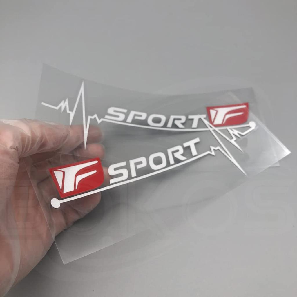 Bokos Lexus Side Window Sticker Car Glass Sticker Sport Decoration Sticker White
