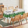 Horaldaily St. Patrick's Day Tablecloth 60×84 Inch Oval, Shamrock Love Heart Eucalyptus Washable Seasonal Table Cover for Party Picnic Dinner Decor
