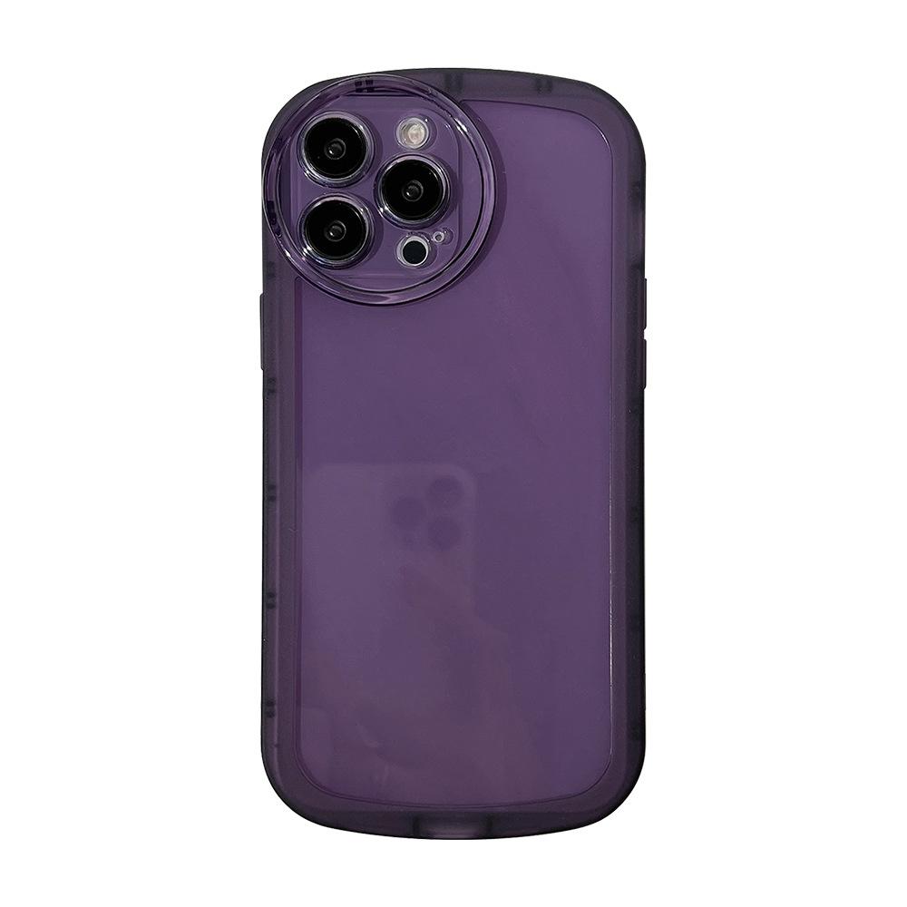 Simple Solid Color Transparent 14 Suitable for Iphone13promax IPhone Case 11 All Inclusive 16 Soft 15 Couples 12