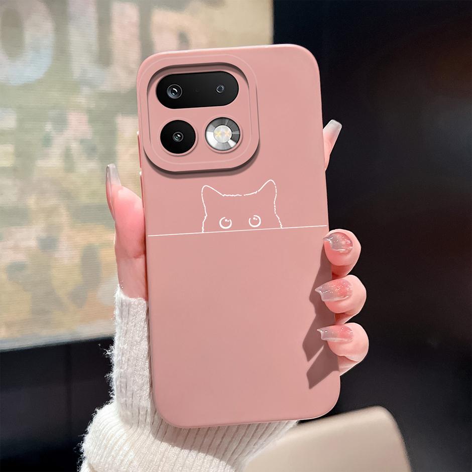 Case For OPPO Realme 16 Pro 16 Pro Plus Cute Kitten Avocado Full Protection Shell For Realme 16 Pro+ Liquid Silicone Back Cover