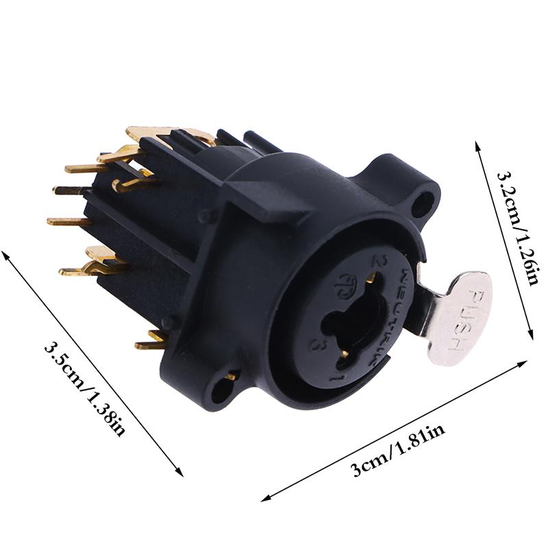 

1 шт. Комбинированный разъем XLR и 6,35 мм, Шасси для монтажа на панель для микрофона/МИКРОФОНА/аудио/видеосистемы, Цинковый сплав+Чистая медь