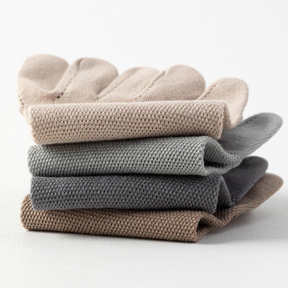 Thin Hosiery Men's Five Finger Socks Mesh Low Cut Sports Socks Fashion Five Toe Boat Socks Running