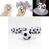 White Mini Toy Soccer Ball For Kids Soft Pu Foam Non-inflatable Solid Sports Ball