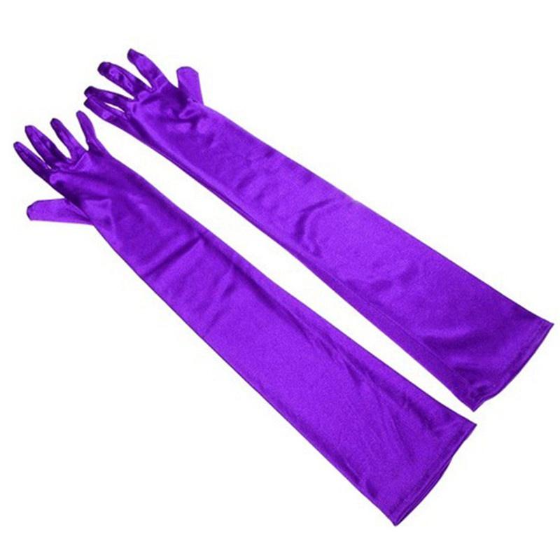 Gants Longs En Satin Élégants Pour Femme - Soirée, Mariage, Opéra - Taille Unique Élastique