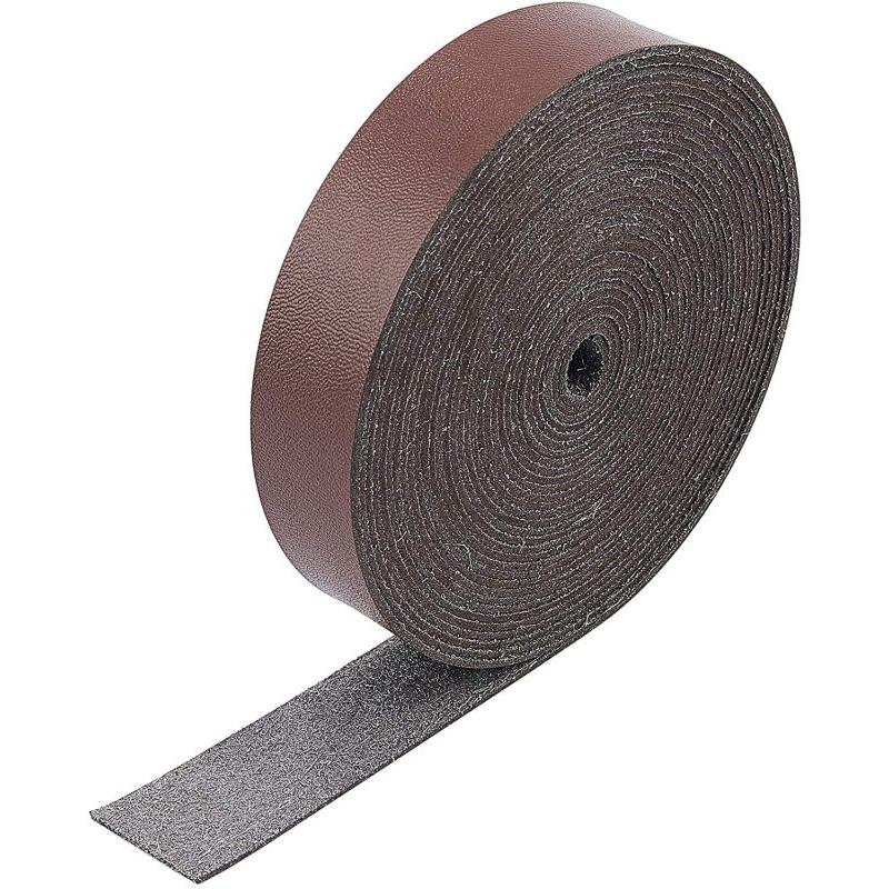 196 palců Měkké kožené řemínky 3/4 palce široké Hnědý kožený řemínek Pás Plnozrnná kožená šňůra Obal pro DIY řemeslné projekty
