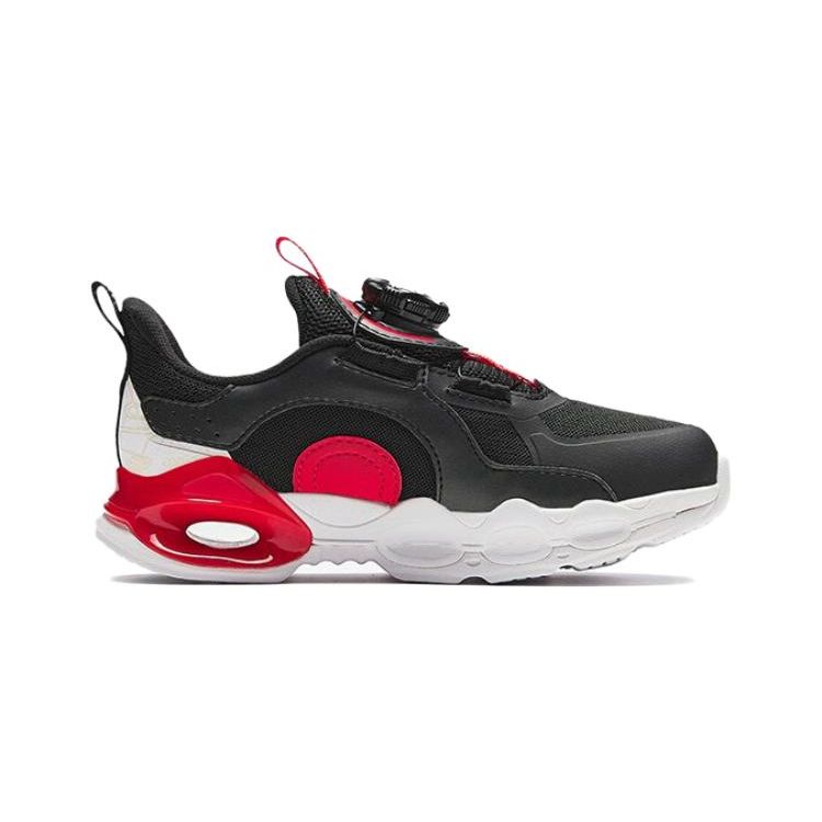 Anta Kids Life Comfortable Shock Absorbing Lightweight Low Top Running Shoes Kids Running Shoes Black Red 312349902-5