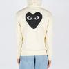 Como Des Garcons Play Sudadera con capucha con cremallera Corazón Negro Grande AZ-T254-051-3