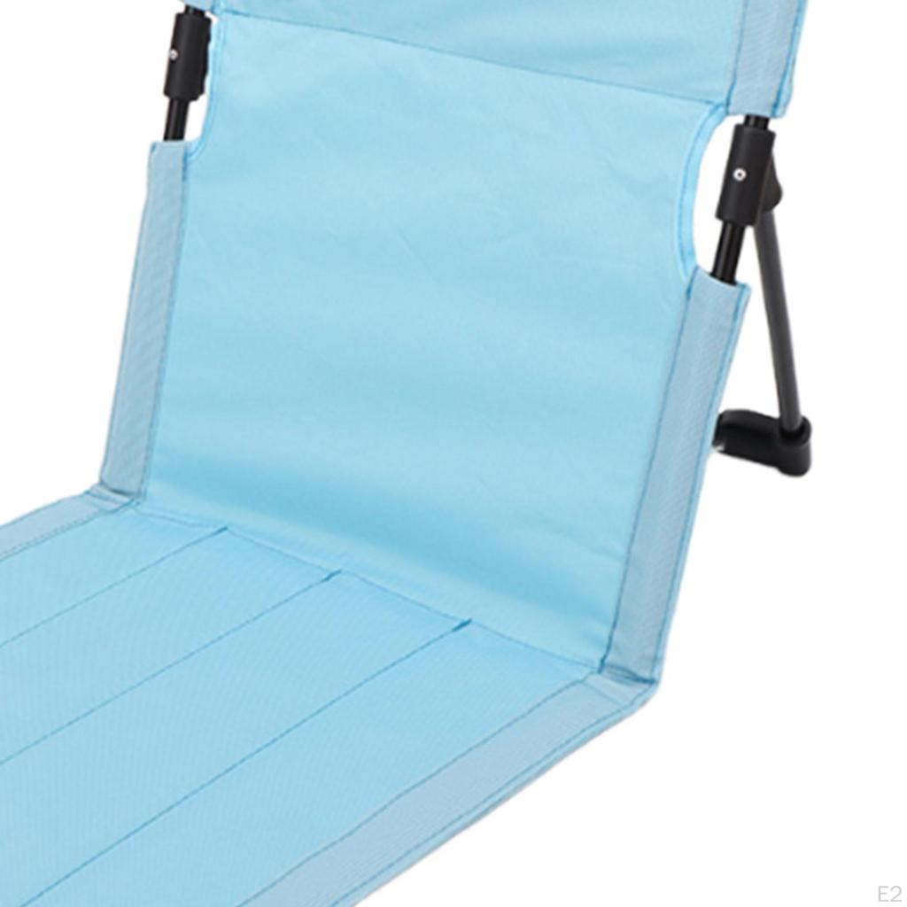Chair Ergonomic Floor Seat Folding Mat with Support Portable Oxford Canvas Armchair Suitable for