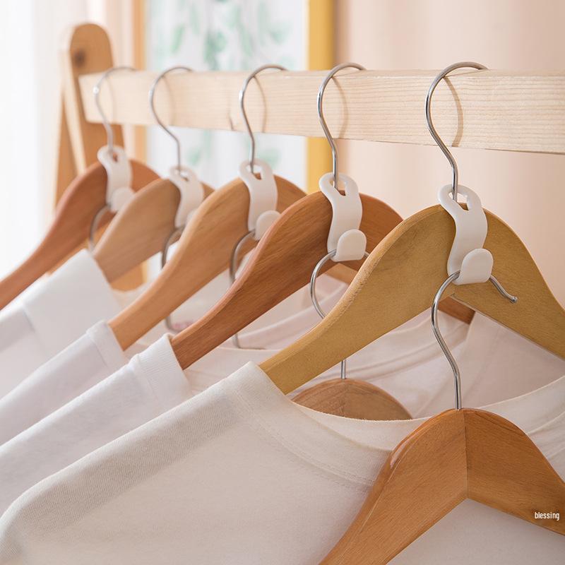 10-Piece Multi-functional Hanger Connectors for Wardrobe and Drying Rack Storage