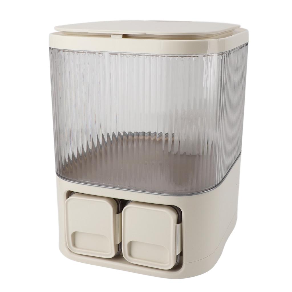 Reislagerbehälter Großes Fassungsvermögen Feuchtigkeitsschutz Luftdicht Kunststoff Mehlhalter Spender
