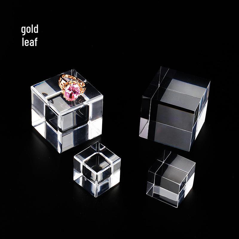 Clear Acrylic Cube Display Stand for Jewelry Accessories