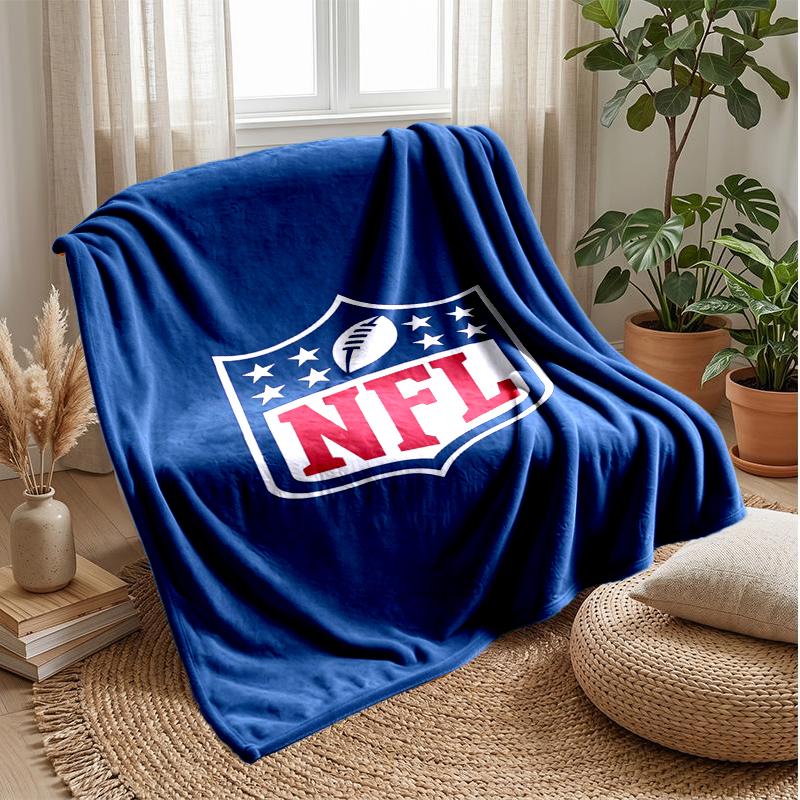 NFL Game Day Flannel Fleece Blanket Cozy Warm Throw Blanket For Couch Bed Travel All Season Use