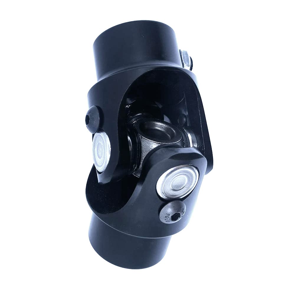 JMKTMP Universal Joint 3/4-36 Spline X 3/4" DD Black Steering Shaft U-Joint Coupling