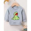 European sizes Cute and Fun Printed Pattern, Thin and Versatile Comfortable Round Neck Hoodie for 0-3 Year Old  Kids , Suitable for Outdoor Wear