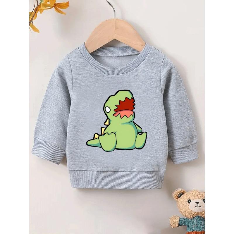 European sizes Cute and Fun Printed Pattern, Thin and Versatile Comfortable Round Neck Hoodie for 0-3 Year Old Kids , Suitable for Outdoor Wear