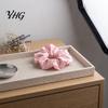 Convenient Hair Scrunchies for Gym Pocket Ties with Hidden Zipper Women, Elastic Tie Storage Headphones Small Items Keys And Coins, Satin Accessories