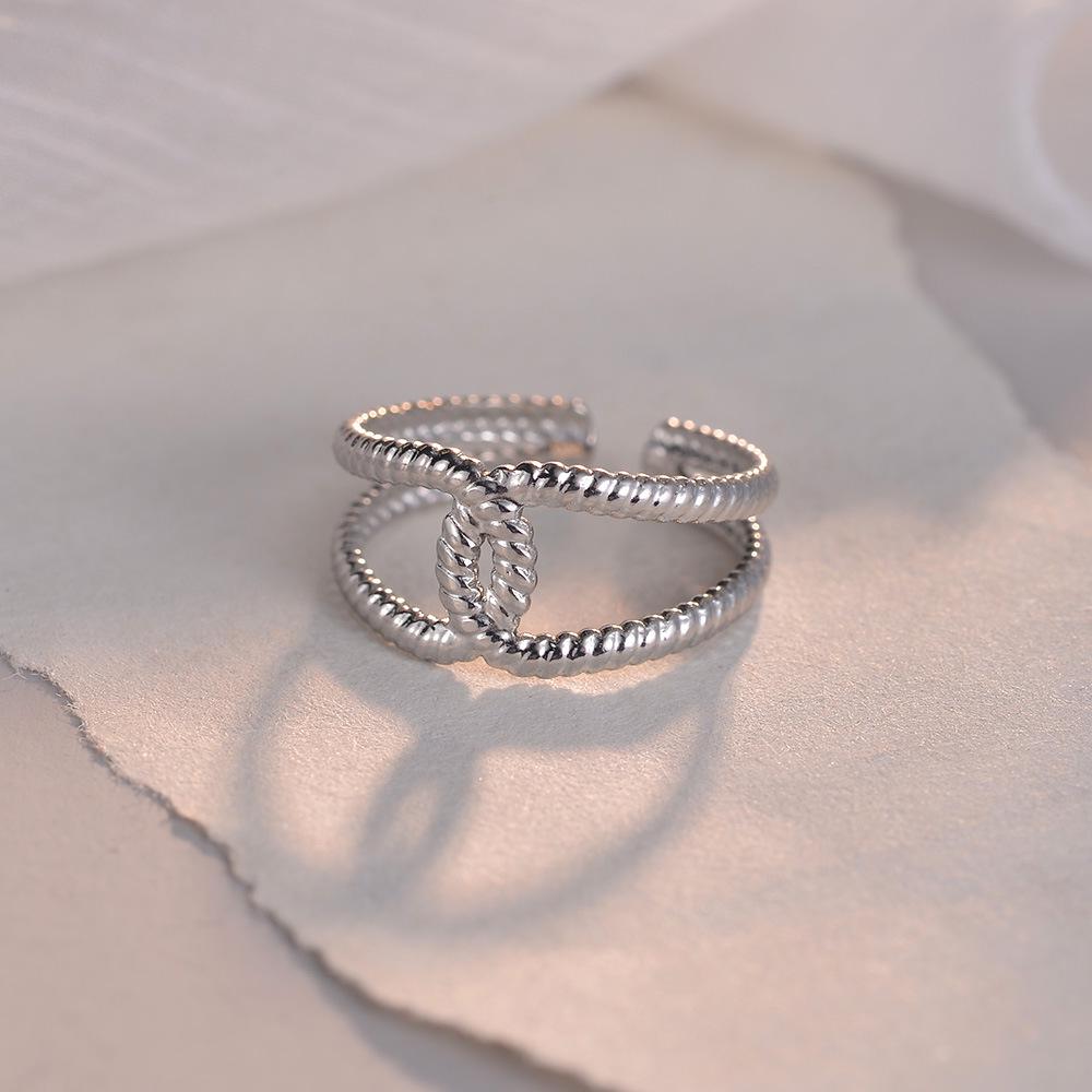 Adjustable Non-Fade Electroplated Couple's Ring