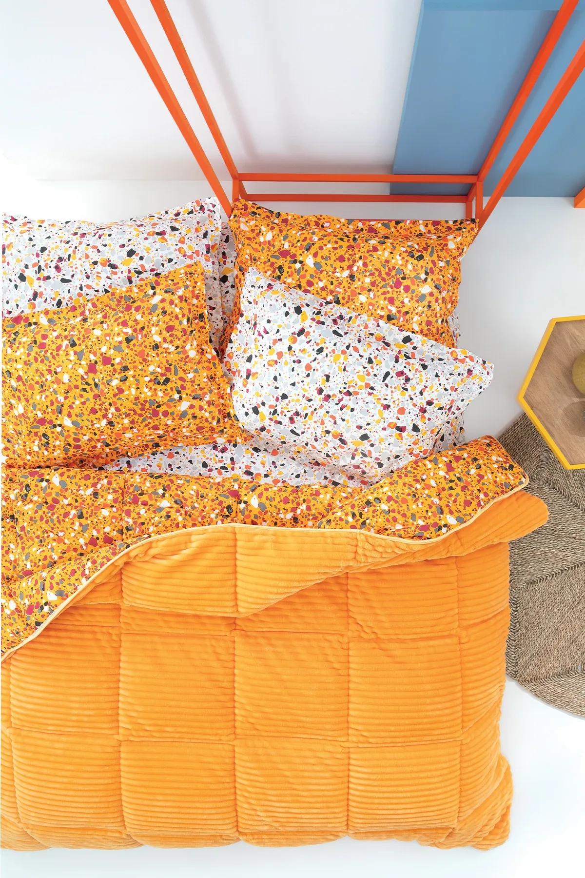 

Спальный комплект Terazzo Double Triola - желтый