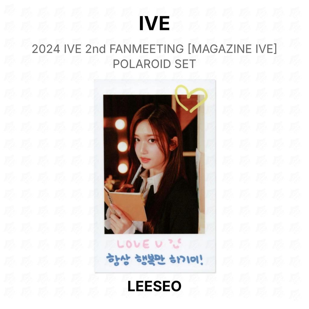 IVE 2024 IVE 2nd FANMEETING [MAGAZINE IVE] POLAROID SET Official Photocard