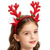 Reindeer Antlers Headband Cartoon Christmas Head Button Hair Band Party Gift Reindeer Antlers Snowman Sprung Headband Decor