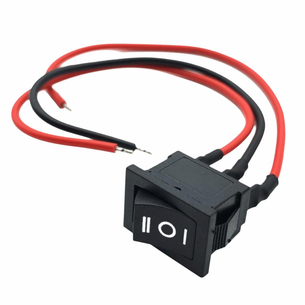 10Pcs 2/3 Pin Controller Power Switch ON/OFF Toggle Switch with Wire SPST Switch Boat Marine