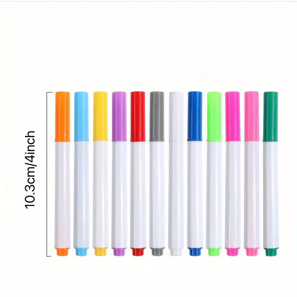 12 Farben Lightboard Tafelmarker, ideal für Dekoration, Party, Bar, Feier
