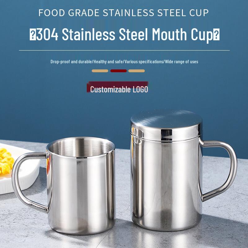 Jimei Jiduo Double-Layer 304 Stainless Steel Mug