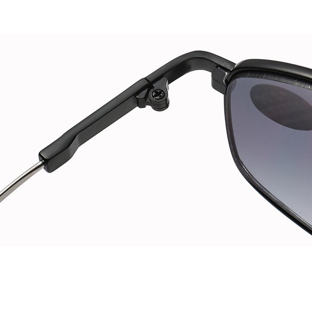 Grey Lenses Bifocal Reading Sunglasses Memory Elastic Temple Double Bridge Comfortable Reading Glasses +0.75 To +4 UV Protection