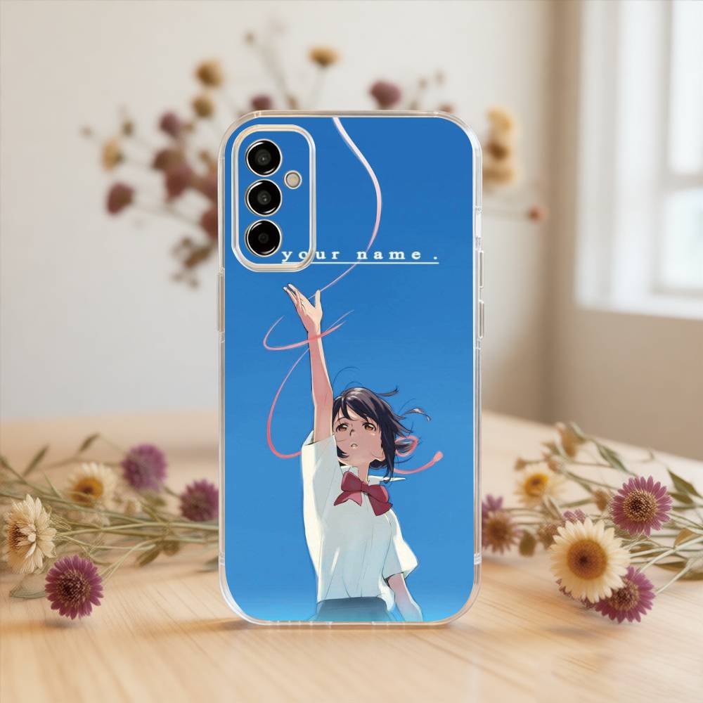 

Your Name Phone Case Transparent Silicone Soft For SamsungA10,12,20,21S,30,31,40,50,51,52,70,71 Samsung a40