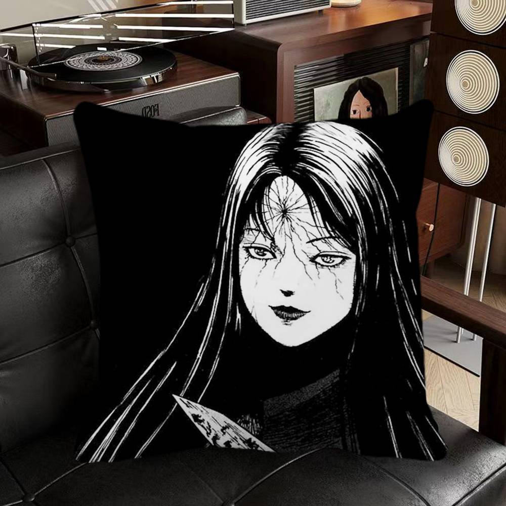 Japan Anime Junji Ito Pillow Case Square Pillow Bedroom Sofa Leisure Comfort Cushion Car Home Decoration
