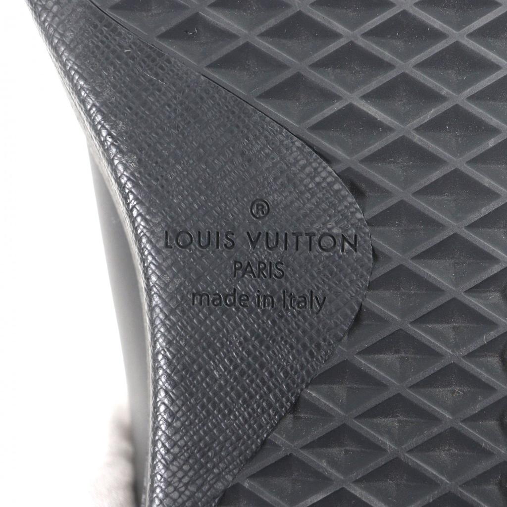 Excellent LOUIS VUITTON Low cut sneakers Luxembourg black leather 8.5 1A9JD4 Used