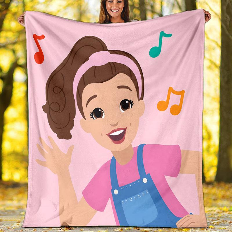 1pc Ms Rachel4 Theme Blanket - Digital Print, Polyester, Cozy for All Seasons, Perfect for Outdoor, Camping, and Travel